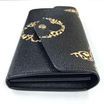 Pre-owned Louis Vuitton Black Other Long Wallet (bi-fold) ()