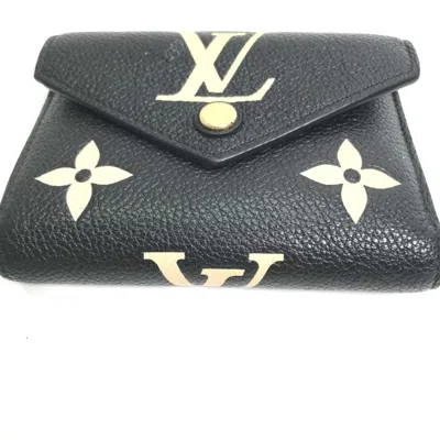 Pre-owned Louis Vuitton Black Other Wallet (tri-fold) ()