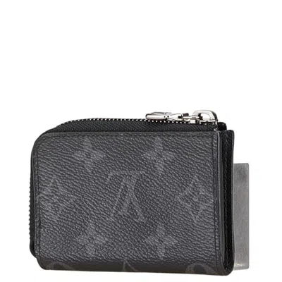 Pre-owned Louis Vuitton Black Pvc Leather Coin Purse/coin Case ()