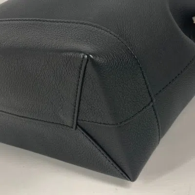 Pre-owned Louis Vuitton Black White Leather Backpack () In Black, White