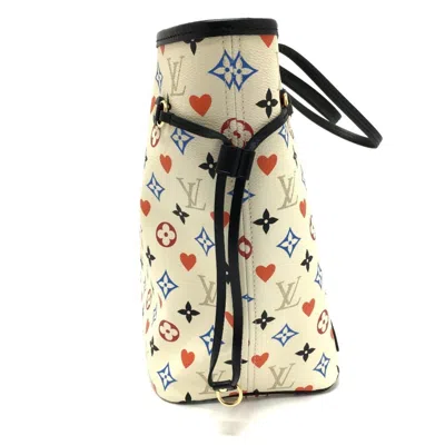 Pre-owned Louis Vuitton Blanc Multi-color Canvas Pouch Tote Bag () In Blanc, Multi-color