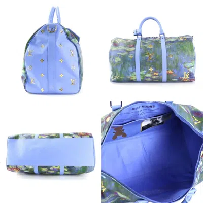 Pre-owned Louis Vuitton Blue Leather Boston Bag Handbag ()