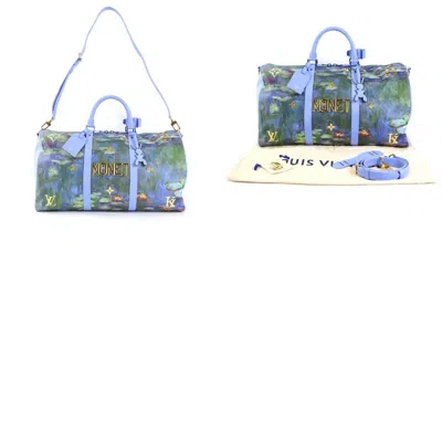 Pre-owned Louis Vuitton Blue Leather Boston Bag Handbag ()