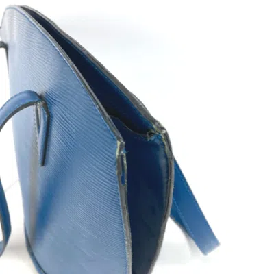 Pre-owned Louis Vuitton Blue Leather Tote Bag ()