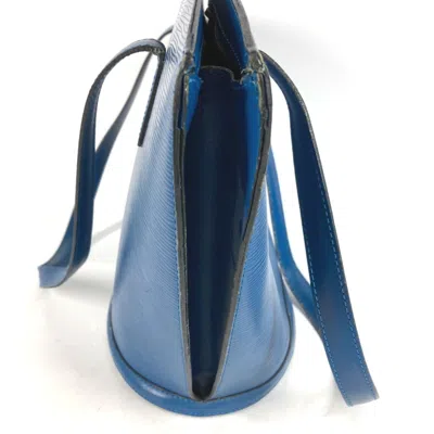 Pre-owned Louis Vuitton Blue Leather Tote Bag ()