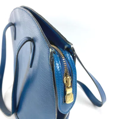 Pre-owned Louis Vuitton Blue Leather Tote Bag ()
