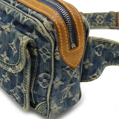 Pre-owned Louis Vuitton Blue Monogram Denim Fanny Pack Shoulder Bag ()
