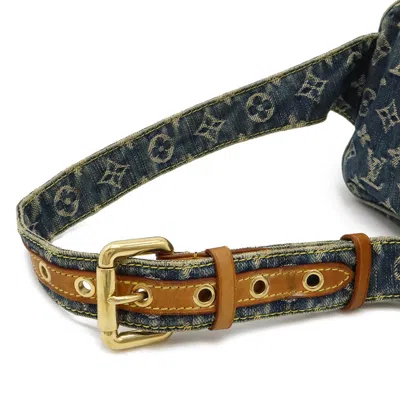 Pre-owned Louis Vuitton Blue Monogram Denim Fanny Pack Shoulder Bag ()