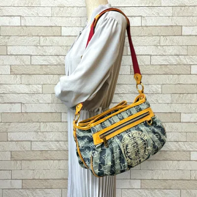 Pre-owned Louis Vuitton Blue Monogram Denim Shoulder Bag ()