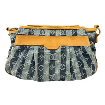 Pre-owned Louis Vuitton Blue Monogram Denim Shoulder Bag ()