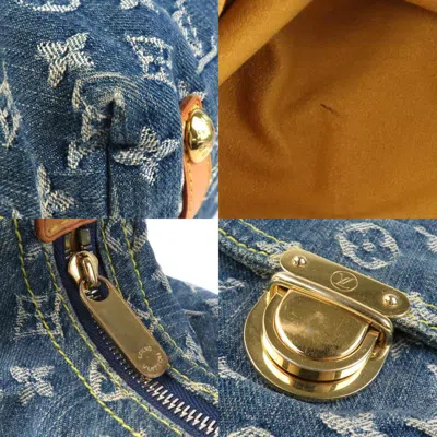 Pre-owned Louis Vuitton Blue Monogram Denim Shoulder Bag ()