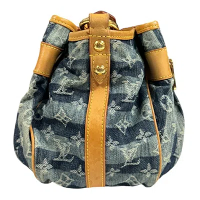 Pre-owned Louis Vuitton Blue Monogram Denim Shoulder Bag ()