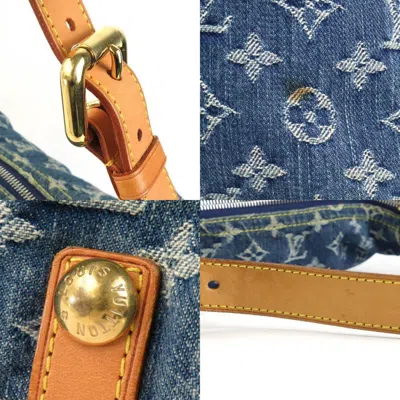 Pre-owned Louis Vuitton Blue Monogram Denim Shoulder Bag ()