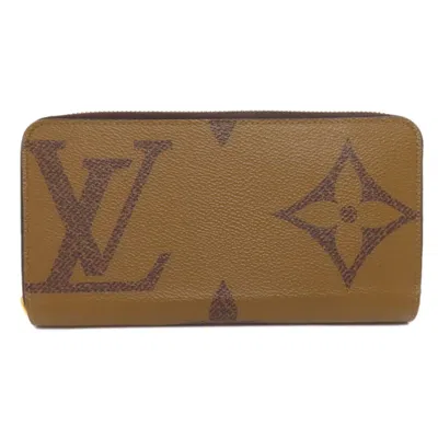 Pre-owned Louis Vuitton Brown Canvas Long Wallet (bi-fold) ()