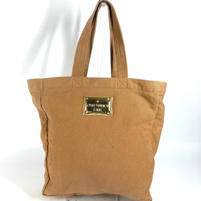 Pre-owned Louis Vuitton Brown Canvas Leather Shoulder Bag Tote Bag ()