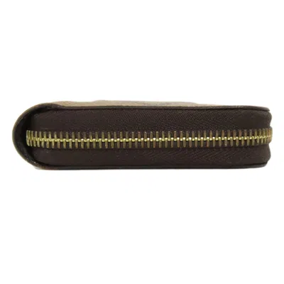 Pre-owned Louis Vuitton Brown Canvas Long Wallet (bi-fold) ()