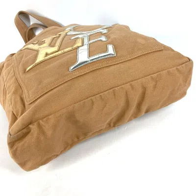 Pre-owned Louis Vuitton Brown Canvas Leather Shoulder Bag Tote Bag ()