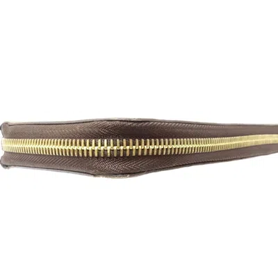 Pre-owned Louis Vuitton Brown Canvas Long Wallet (bi-fold) ()