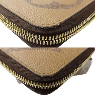Pre-owned Louis Vuitton Brown Canvas Long Wallet (bi-fold) ()