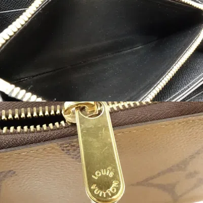 Pre-owned Louis Vuitton Brown Canvas Long Wallet (bi-fold) ()