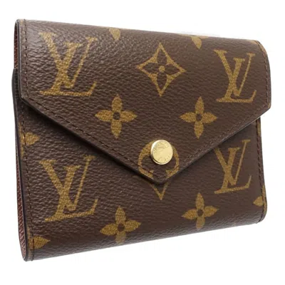 Pre-owned Louis Vuitton Brown Canvas Wallet (tri-fold) ()