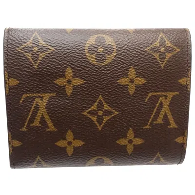 Pre-owned Louis Vuitton Brown Canvas Wallet (tri-fold) ()
