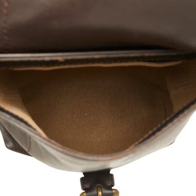 Pre-owned Louis Vuitton Brown Coffee Leather Shoulder Bag () In Brown, Coffee