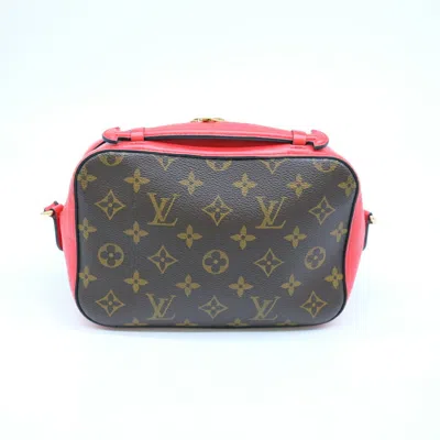 Pre-owned Louis Vuitton Brown Coquelicots Monogram Red Color Monogram Shoulder Bag () In Brown, Coquelicots, Monogram, Red Color