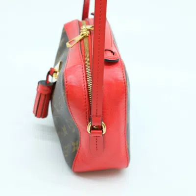 Pre-owned Louis Vuitton Brown Coquelicots Monogram Red Color Monogram Shoulder Bag () In Brown, Coquelicots, Monogram, Red Color