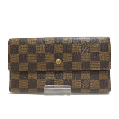 Pre-owned Louis Vuitton Brown Damier Canvas Coin Purse/coin Case ()