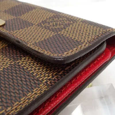 Pre-owned Louis Vuitton Brown Damier Canvas Damier Canvas Wallet (tri-fold) () In Brown, Damier Canvas
