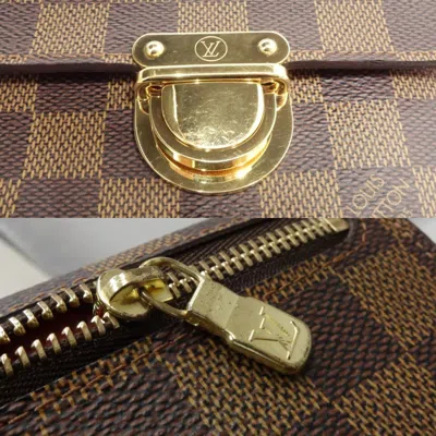 Pre-owned Louis Vuitton Brown Damier Canvas Damier Canvas Wallet (tri-fold) () In Brown, Damier Canvas