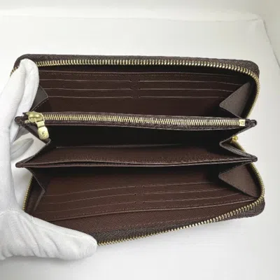 Pre-owned Louis Vuitton Brown Damier Canvas Long Wallet (bi-fold) ()