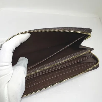 Pre-owned Louis Vuitton Brown Damier Canvas Long Wallet (bi-fold) ()