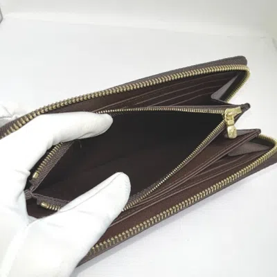 Pre-owned Louis Vuitton Brown Damier Canvas Long Wallet (bi-fold) ()