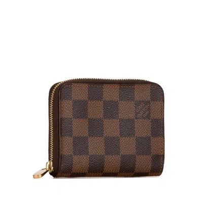 Pre-owned Louis Vuitton Brown Damier Canvas Pvc Leather Coin Purse/coin Case () In Brown, Damier Canvas