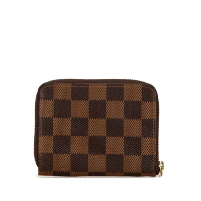 Pre-owned Louis Vuitton Brown Damier Canvas Pvc Leather Coin Purse/coin Case () In Brown, Damier Canvas