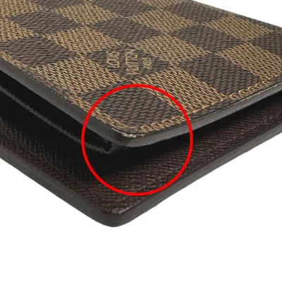 Pre-owned Louis Vuitton Brown Damier Canvas Wallet (bi-fold) ()