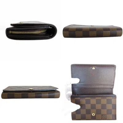 Pre-owned Louis Vuitton Brown Damier Canvas Wallet (bi-fold) ()