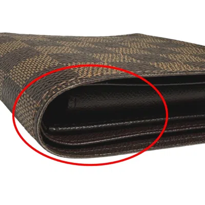 Pre-owned Louis Vuitton Brown Damier Canvas Wallet (bi-fold) ()