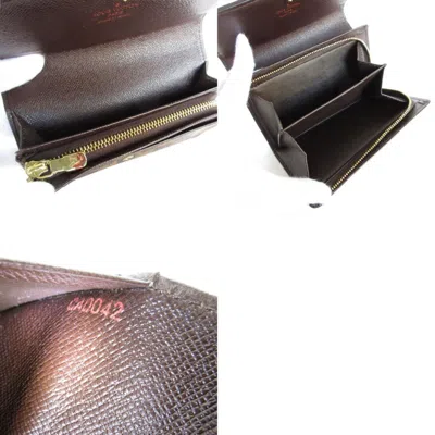 Pre-owned Louis Vuitton Brown Damier Canvas Wallet (bi-fold) ()