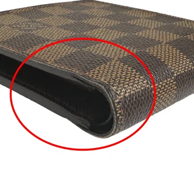 Pre-owned Louis Vuitton Brown Damier Canvas Wallet (bi-fold) ()