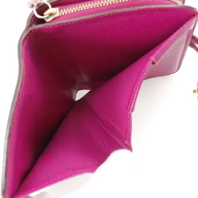 Pre-owned Louis Vuitton Brown Fuchsia Monogram Pink Monogram Wallet (bi-fold) () In Brown, Fuchsia, Monogram, Pink
