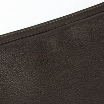 Pre-owned Louis Vuitton Brown Leather Clutch Bag Handbag ()