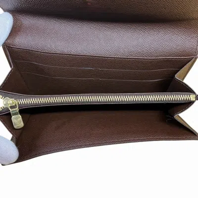 Pre-owned Louis Vuitton Brown Long Wallet (bi-fold) ()