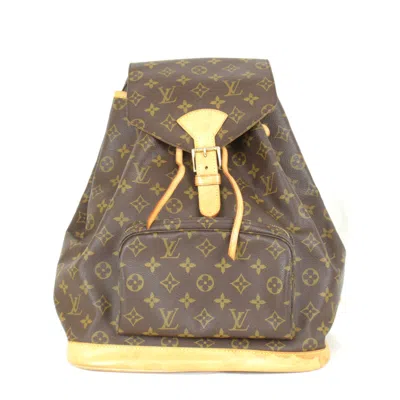 Pre-owned Louis Vuitton Brown Monogram Backpack ()