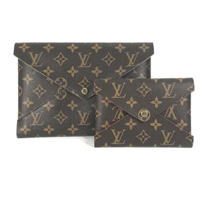 Pre-owned Louis Vuitton Brown Monogram Canvas Clutch Bag Pochette Pouch ()