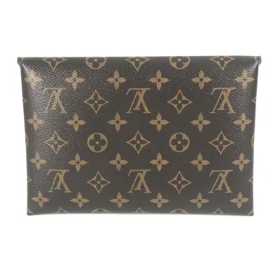 Pre-owned Louis Vuitton Brown Monogram Canvas Clutch Bag Pochette Pouch ()