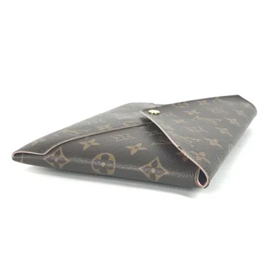 Pre-owned Louis Vuitton Brown Monogram Canvas Clutch Bag Pochette Pouch ()