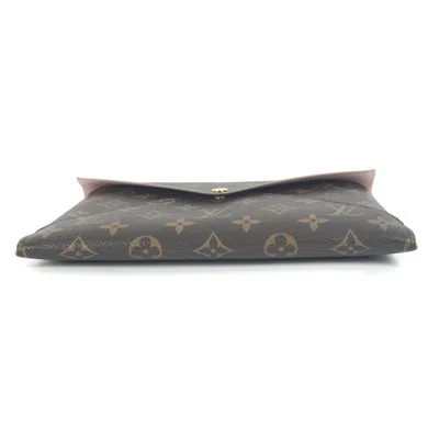 Pre-owned Louis Vuitton Brown Monogram Canvas Clutch Bag Pochette Pouch ()